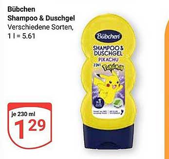 Bübchen Shampoo & Duschgel Pikachu, 230 ml
