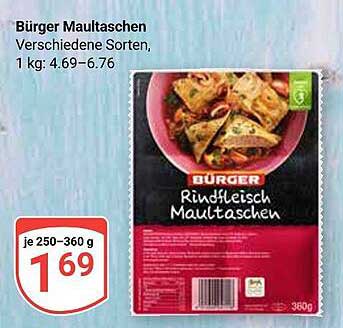 Bürger Maultaschen Rindfleisch 360 g