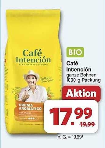 Café Intención ganze Bohnen 1000-g-Packung