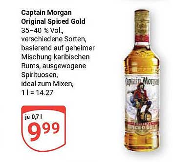 Captain Morgan Original Spiced Gold