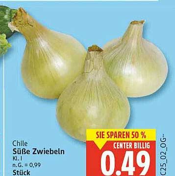 Chile Süße Zwiebeln Kl. I