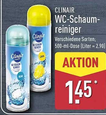 CLINAIR WC-Schaumreiniger – Verschiedene Sorten