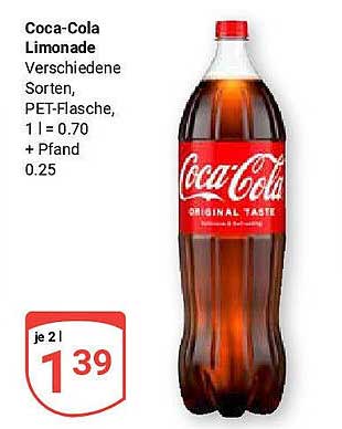 Coca-Cola Limonade - Verschiedene Sorten