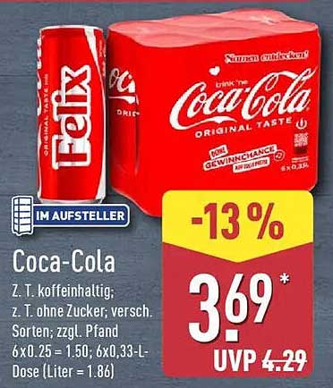 Coca-Cola Original Taste - 6x0,33L Dose