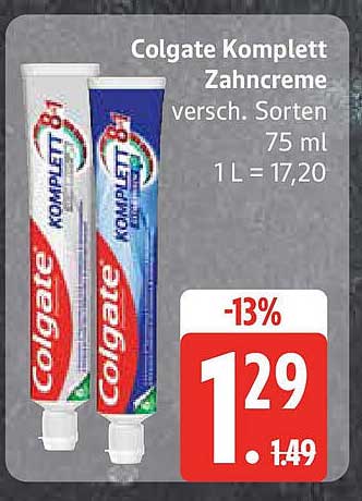 Colgate Komplett Zahnpasta - 75 ml