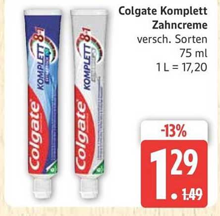 Colgate Komplett Zahnpasta - verschiedene Sorten 75 ml