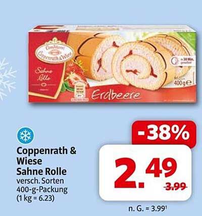 Coppenrath & Wiese Sahne Rolle Erdbeere 400 g
