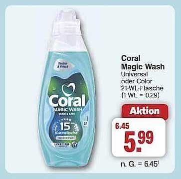 Coral Magic Wash Universal oder Color 21-WL-Flasche
