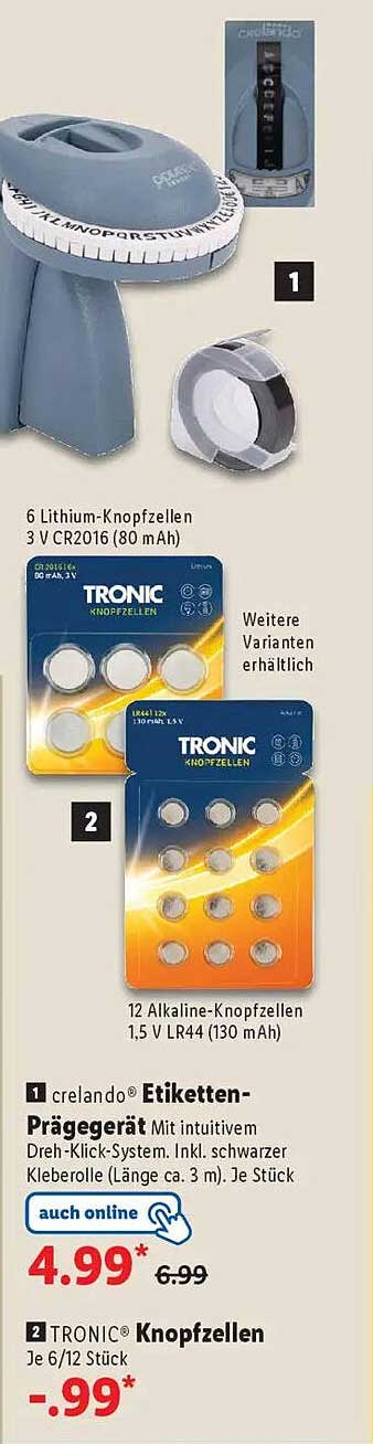 crelando® Etiketten-Prägegerät mit intuitivem Dreh-Klick-System