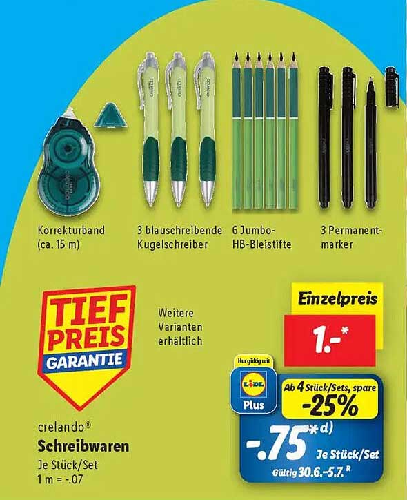crelando® Schreibwaren Set