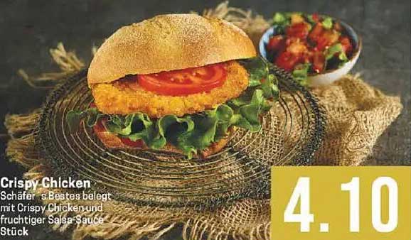 Crispy Chicken - Schäfers Bestes belegt mit Crispy Chicken und fruchtiger Salsa-Sauce