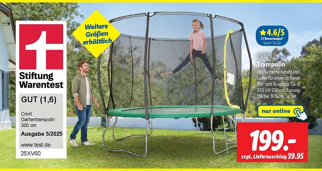 Crivit Gartentrampolin 305 cm