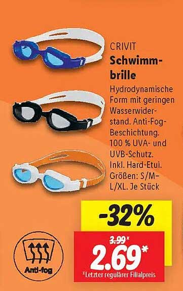 CRIVIT Schwimmbrille