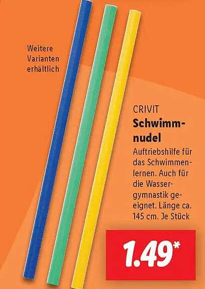 CRIVIT Schwimmnudel