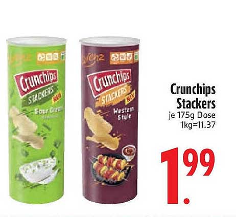 Crunchips Stackers - je 175g Dose