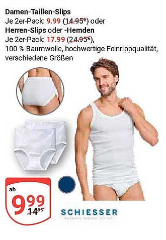 Damen-Taillen-Slips und Herren-Slips oder -Hemden