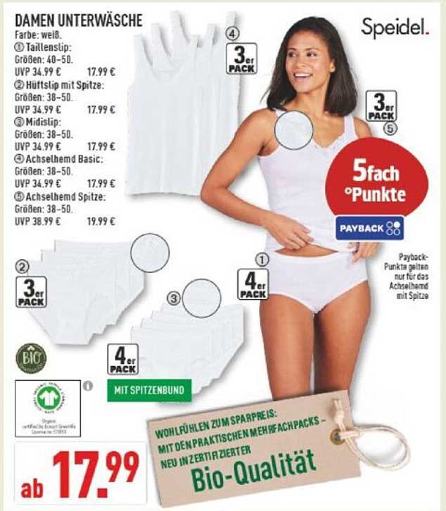 Damen Unterwäsche von Speidel - Hochwertige Bio-Qualität