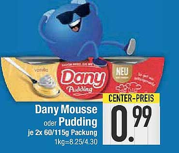 Dany Mousse oder Pudding je 2x 60/115g Packung