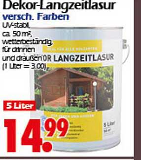 Dekor-Langzeitlasur - verschiedene Farben