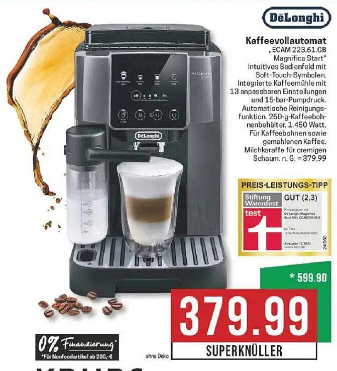 DeLonghi Kaffeevollautomat ECAM 223.51.GB Magnifica Start