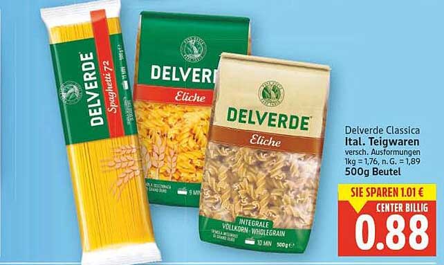 Delverde Classica Ital. Teigwaren 500g Beutel