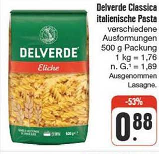 Delverde Classica italienische Pasta - verschiedene Ausformungen 500 g