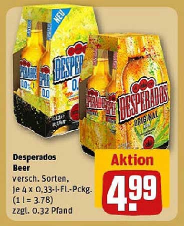 Desperados Bier - Verschiedene Sorten im Angebot!