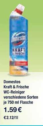 Domestos Kraft & Frische WC-Reiniger - verschiedene Sorten je 750 ml Flasche