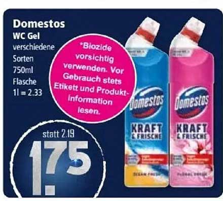 Domestos WC Gel verschiedene Sorten 750ml Flasche