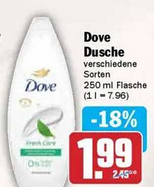 Dove Dusche verschiedene Sorten 250 ml Flasche (1 l = 7,96)