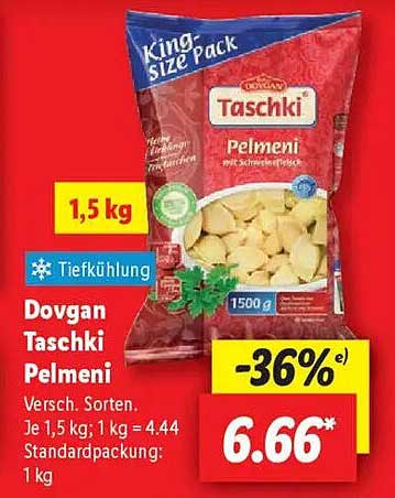Dovgan Taschki Pelmeni 1,5 kg - Jetzt zugreifen!