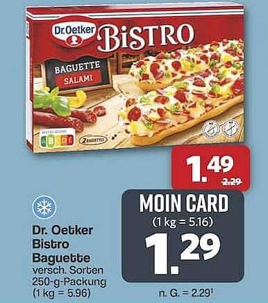 Dr. Oetker Bistro Baguette - Salami 250-g-Packung