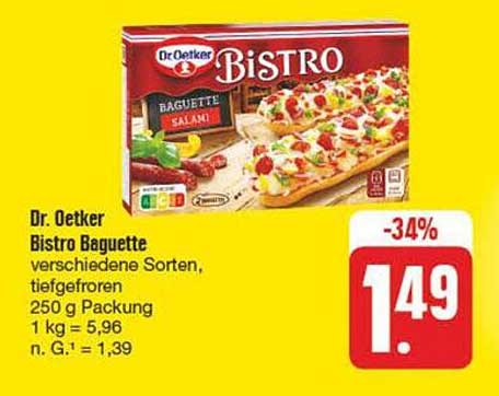 Dr. Oetker Bistro Baguette - verschiedene Sorten, tiefgefroren