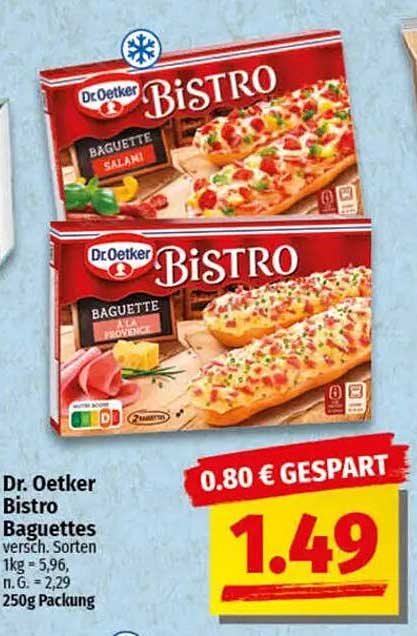 Dr. Oetker Bistro Baguettes - Verschiedene Sorten