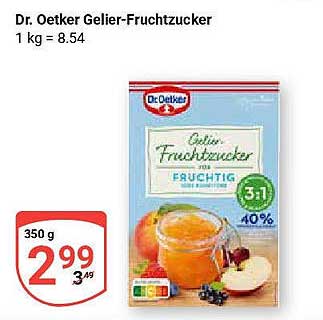 Dr. Oetker Gelier-Zucker Fruchtig 350 g