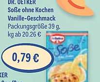 DR. OETKER Soße ohne Kochen Vanille-Geschmack 39 g