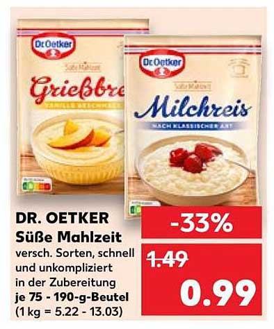 DR. OETKER Süße Mahlzeit