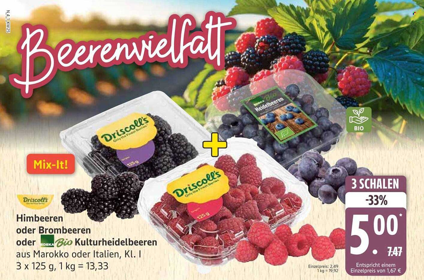 Driscoll's Beerenvielfalt – Himbeeren, Brombeeren oder Heidelbeeren