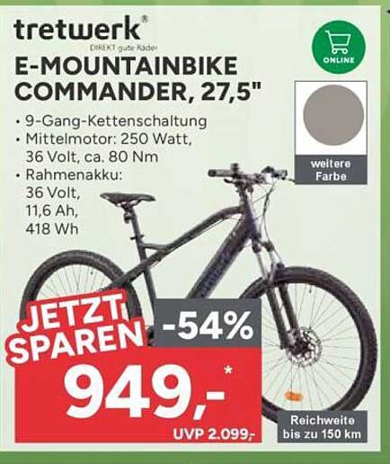 E-Mountainbike Commander, 27,5"