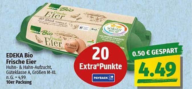 EDEKA Bio Frische Eier 10er Packung