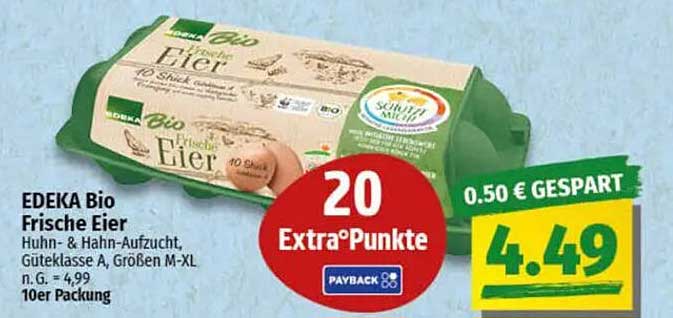 EDEKA Bio Frische Eier - 10er Packung