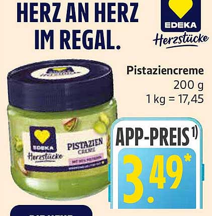 EDEKA Herzstücke Pistaziencreme 200 g