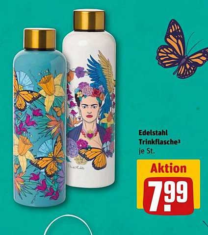 Edelstahl Trinkflasche je St.