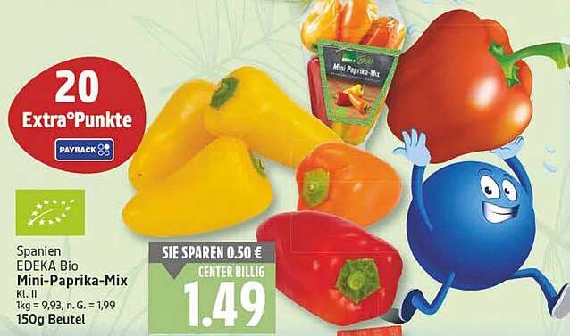 EDIKA Bio Mini-Paprika-Mix 150g