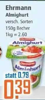 Ehrmann Almighurt verschiede Sorten 150g Becher