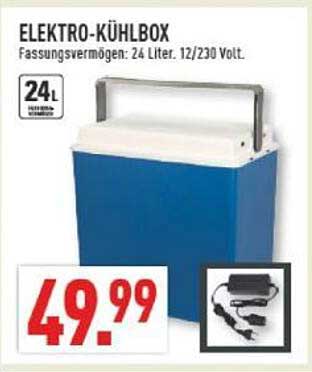 ELEKTRO-KÜHLBOX - Fassungvermögen: 24 Liter. 12/230 Volt.