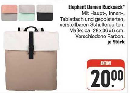 Elephant Damen Rucksack