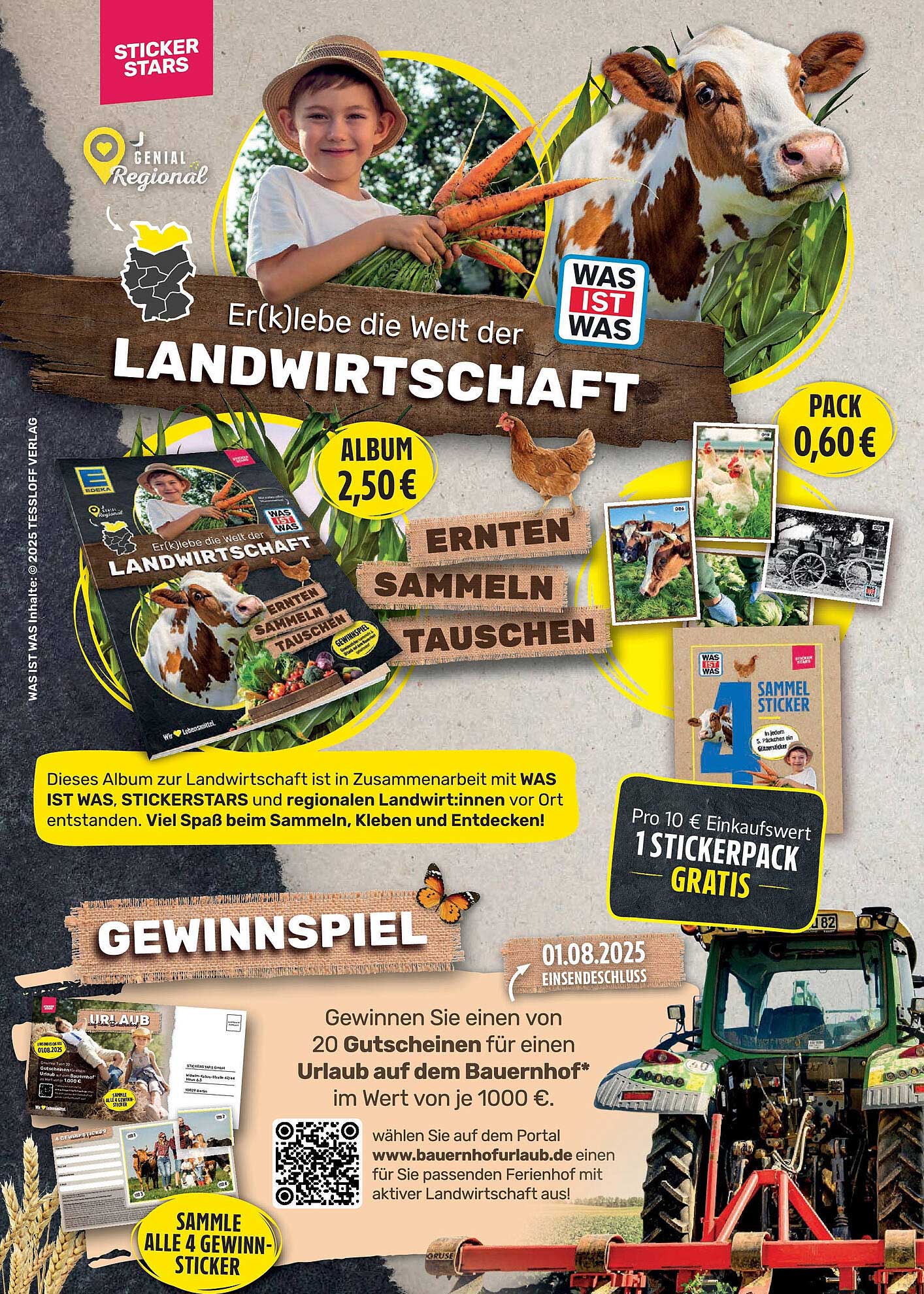 Er(k)lebe die Welt der Landwirtschaft - Album und Sticker