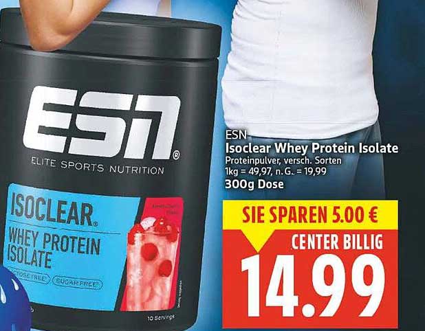 ESN Isoclear Whey Protein Isolate 300g Dose