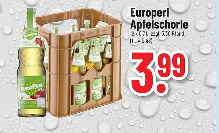 Europérol Apfelschorle 12 x 0,7 L